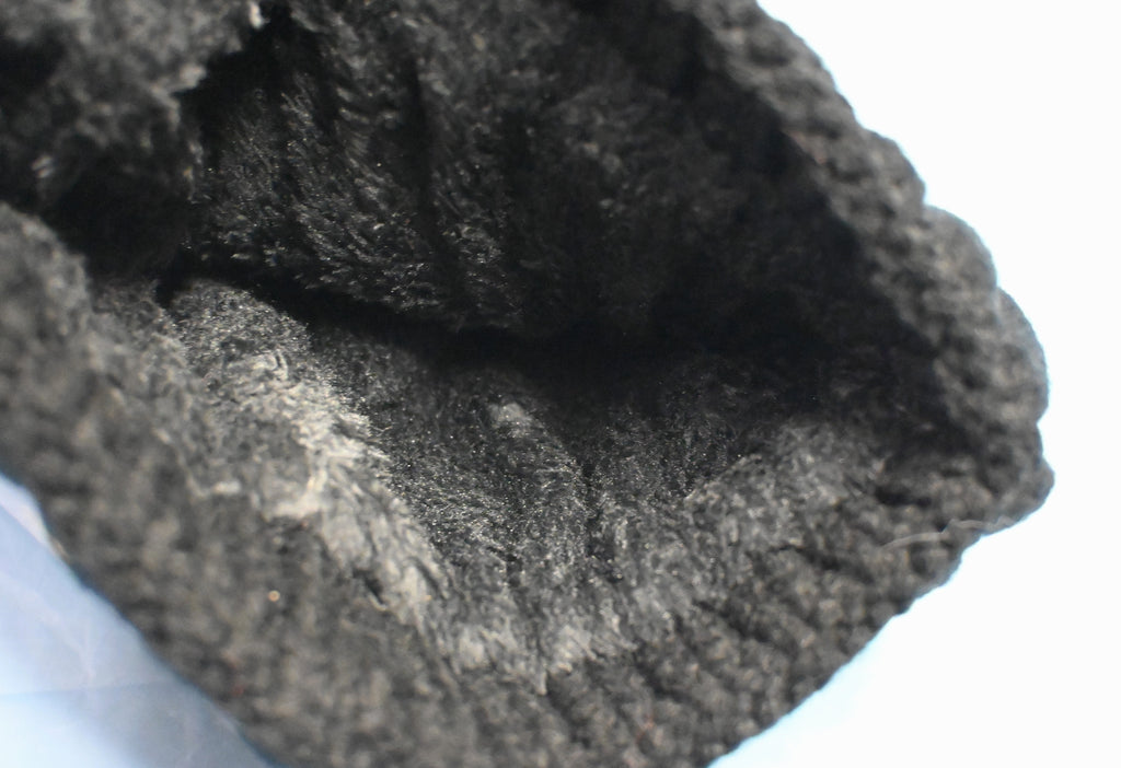 Black 100% Acrylic Pom Pom Beanie with Warm Lining