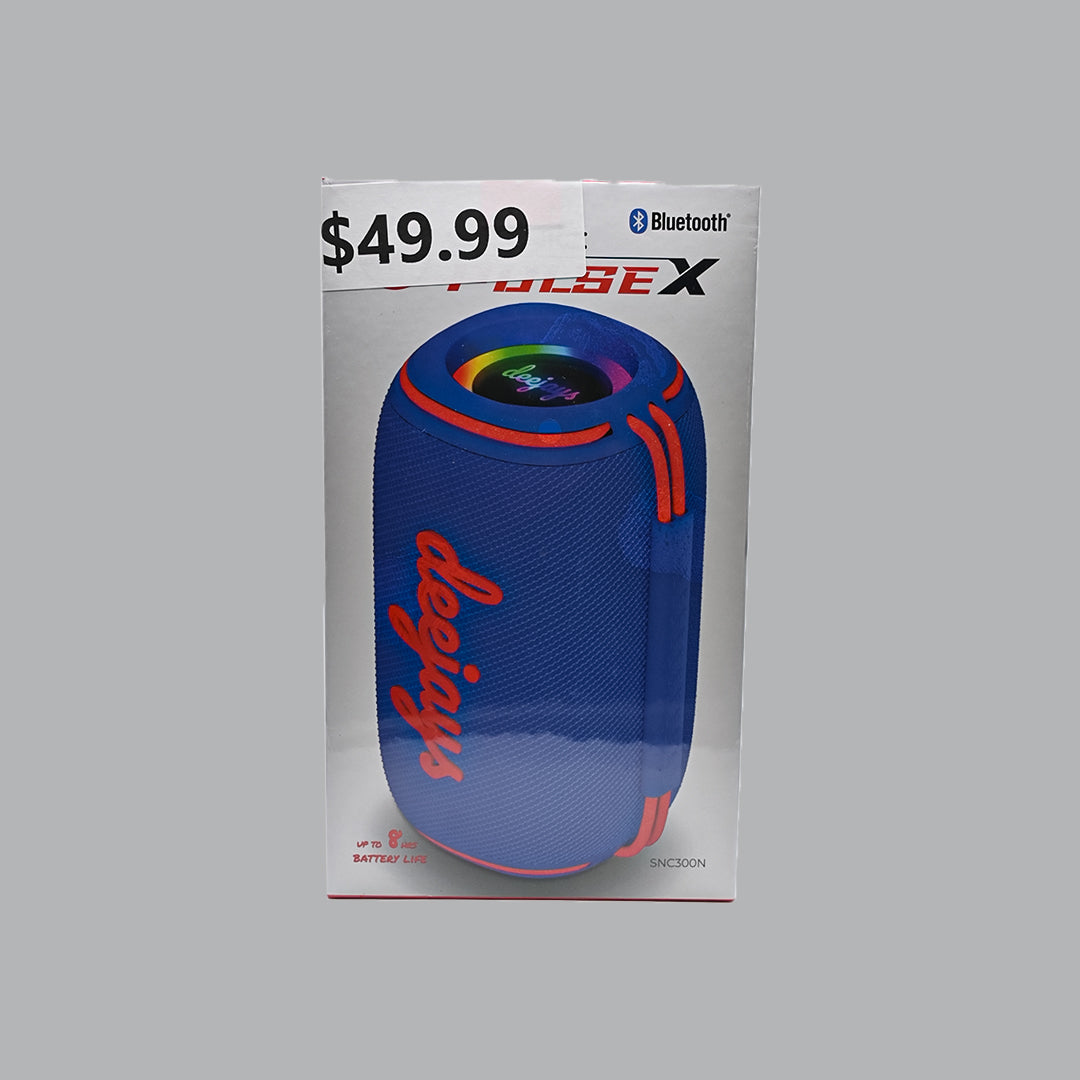 Deejays Sonic Pulse X SNC300N blue and red speaker front