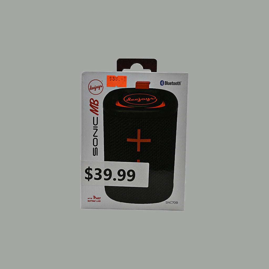 Deejays Sonic MB SNC70B Bluetooth speaker packaging front