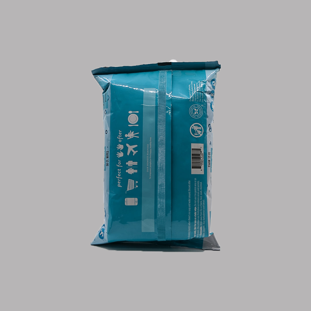 Honest alcohol wipes with aloe, 50 count