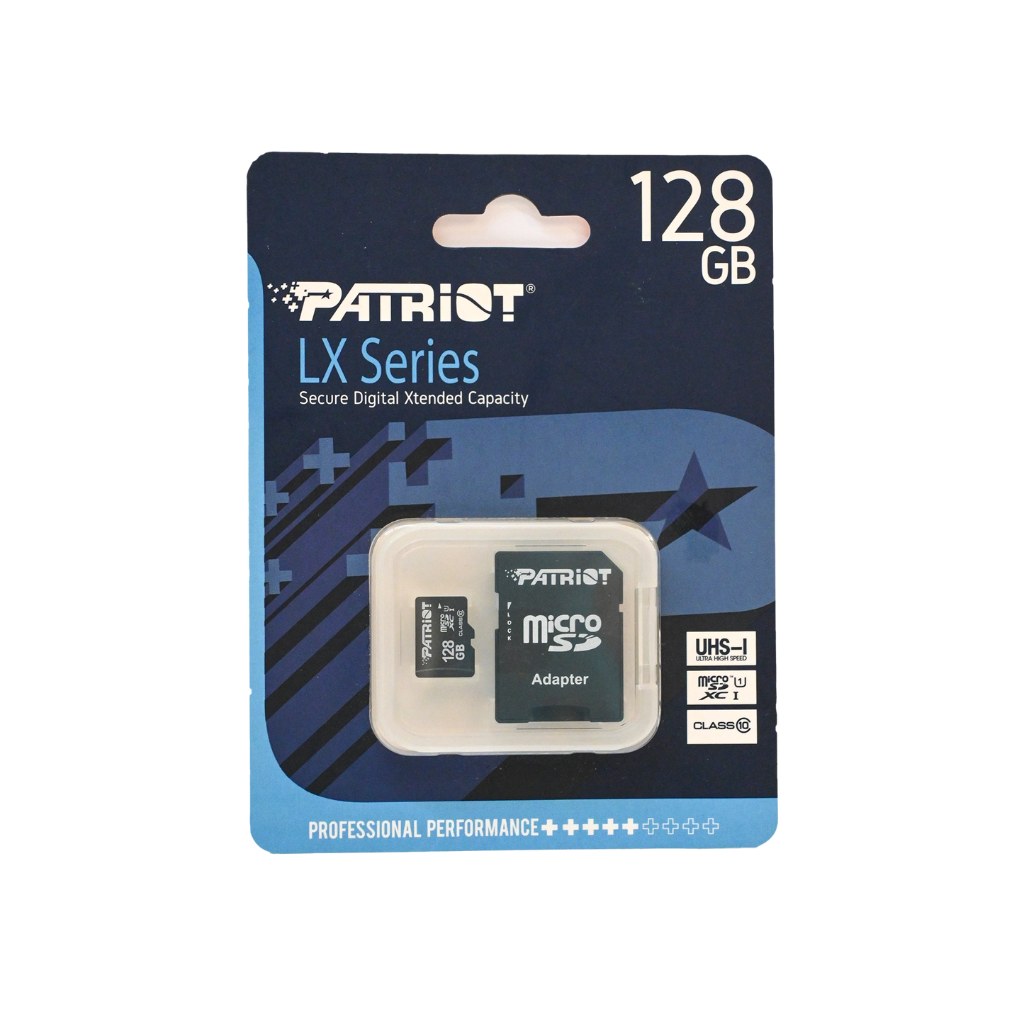 Patriot LX Series 128GB microSDXC Memory Card with SD Adapter