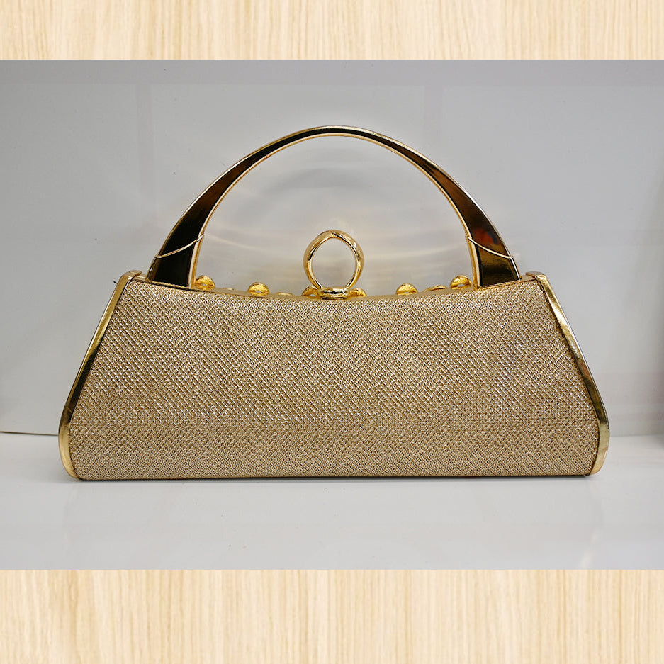 Women's Gold Rhinestone Evening Handbag – Elegant Party Clutch