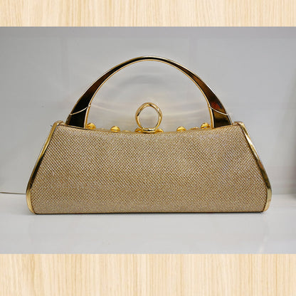 Women's Gold Rhinestone Evening Handbag – Elegant Party Clutch