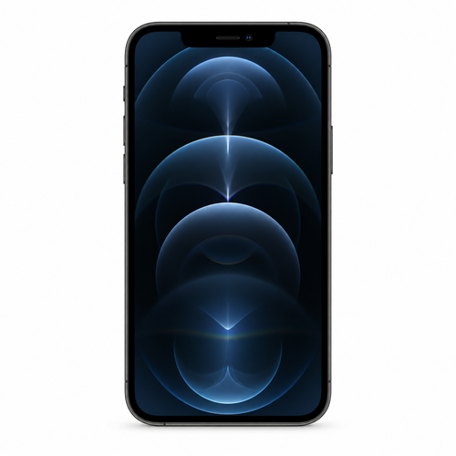 Apple iPhone 12 Pro front view — representative Graphite model illustration