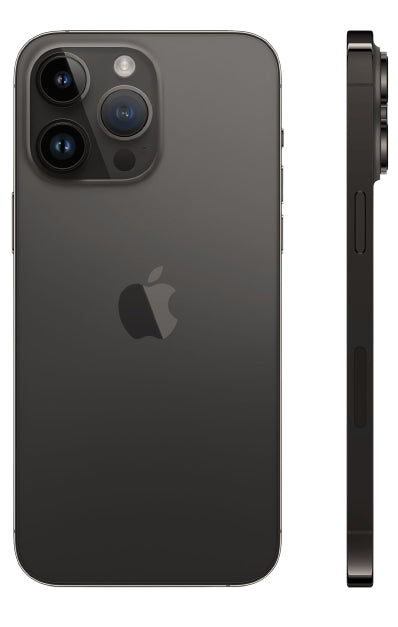 iPhone 14 Pro Max dark finish reference image — actual Grade C appearance varies