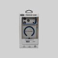 Blue and clear iPhone 17 Pro Max case packaging front
