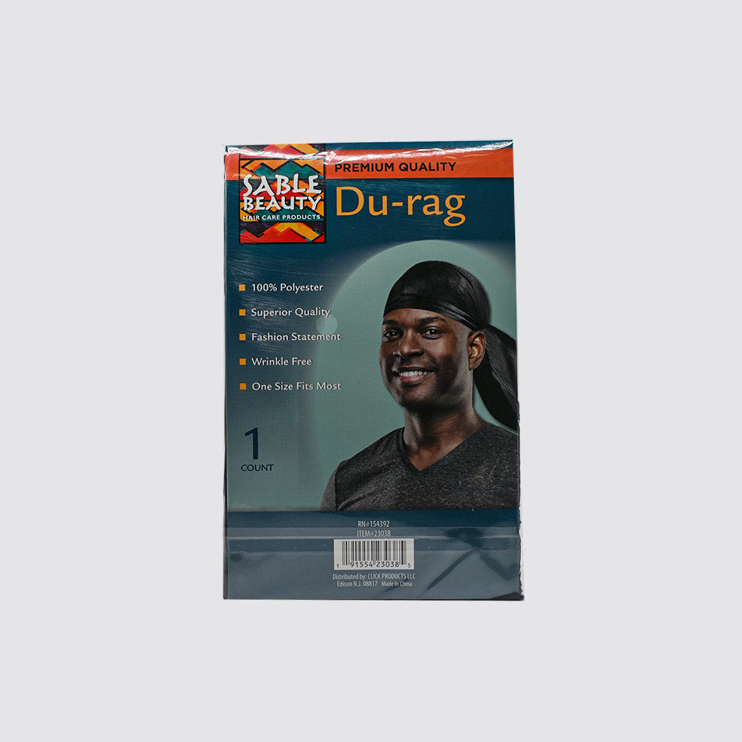 Sable Beauty du-rag packaging details