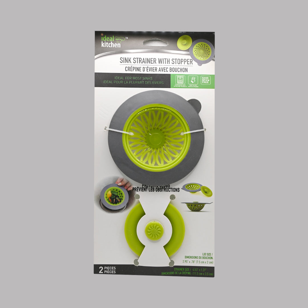 Ideal Kitchen Sink Strainer with Stopper – 2 Piece