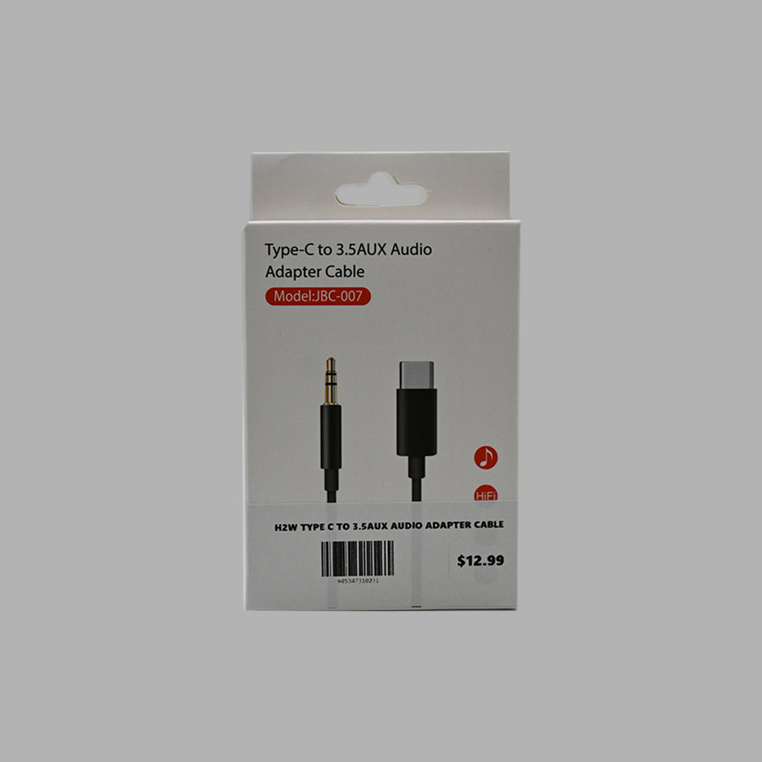 H2W USB-C to 3.5mm AUX Audio Adapter Cable – HiFi Headphone Adapter