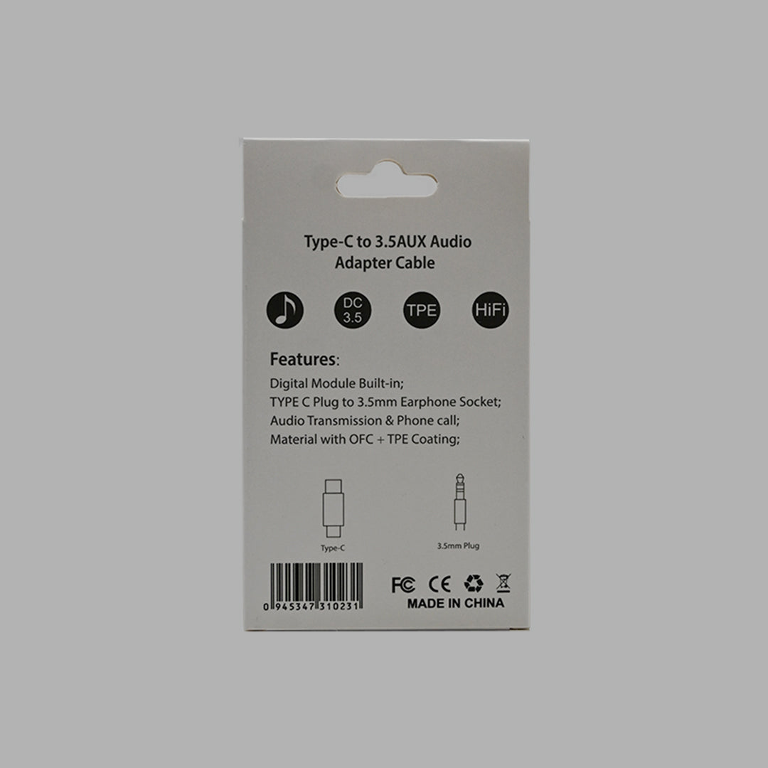 H2W USB-C to 3.5mm AUX Audio Adapter Cable – HiFi Headphone Adapter