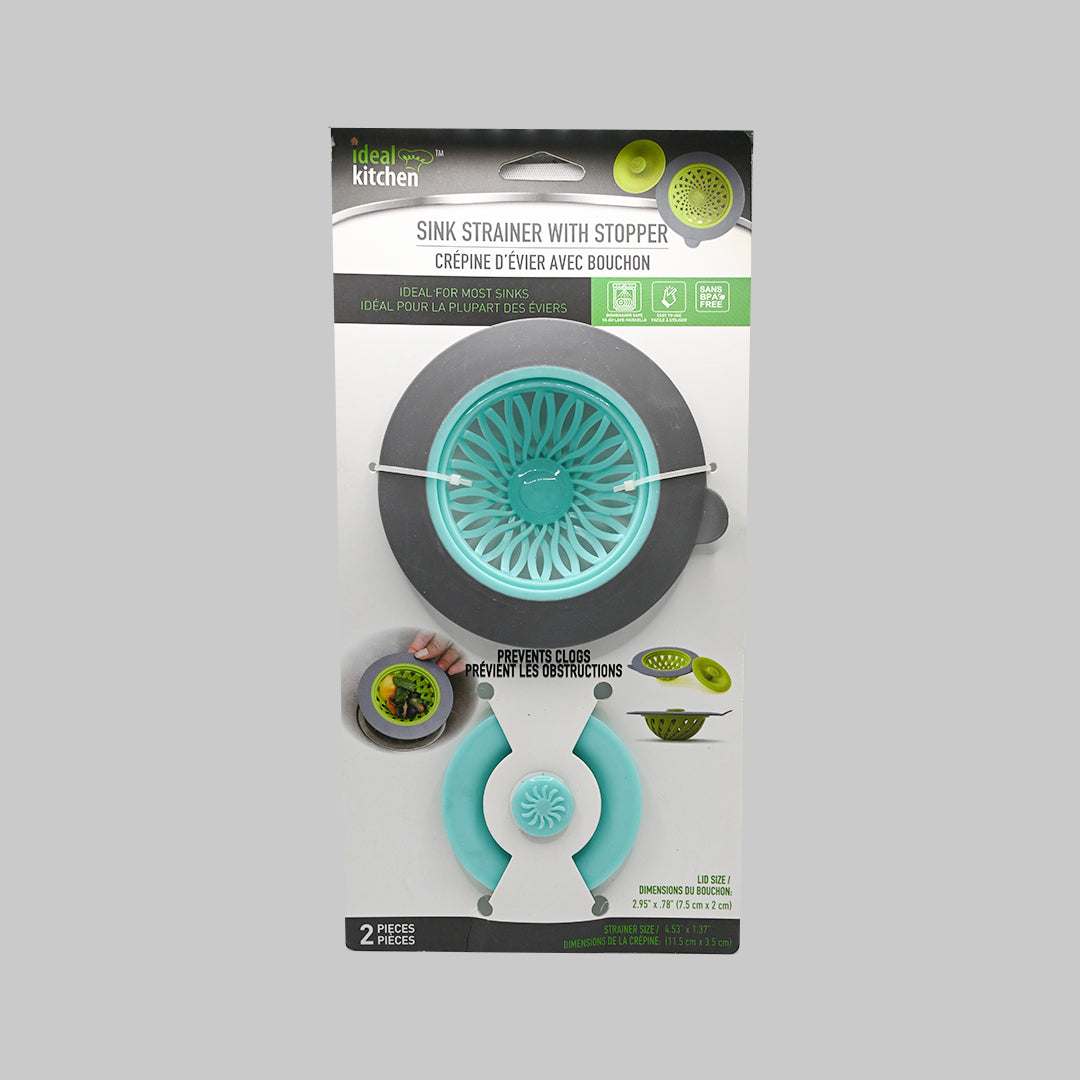 Ideal Kitchen Sink Strainer with Stopper – 2 Piece