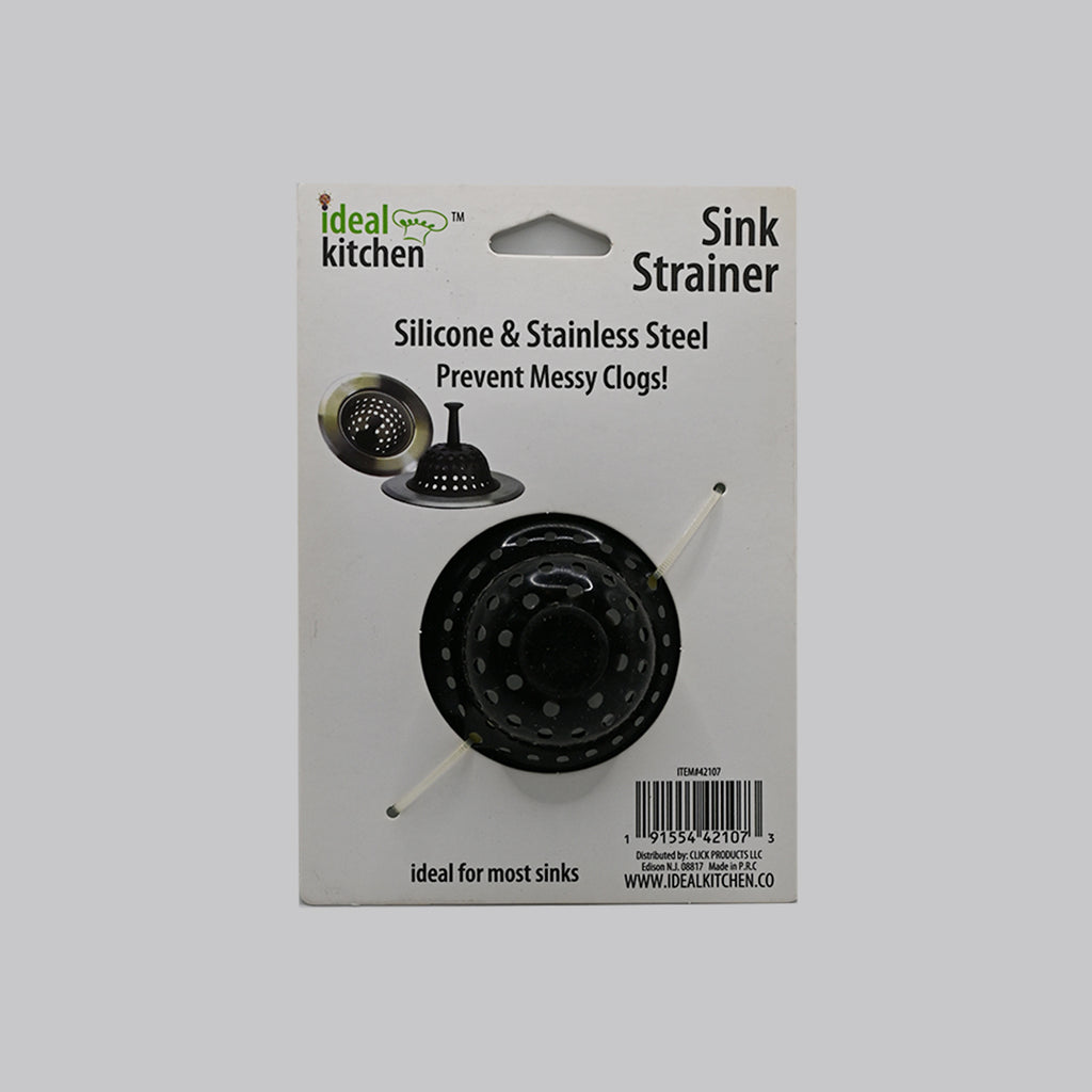 Ideal Kitchen Sink Strainer – Silicone & Stainless Steel, 4.4"