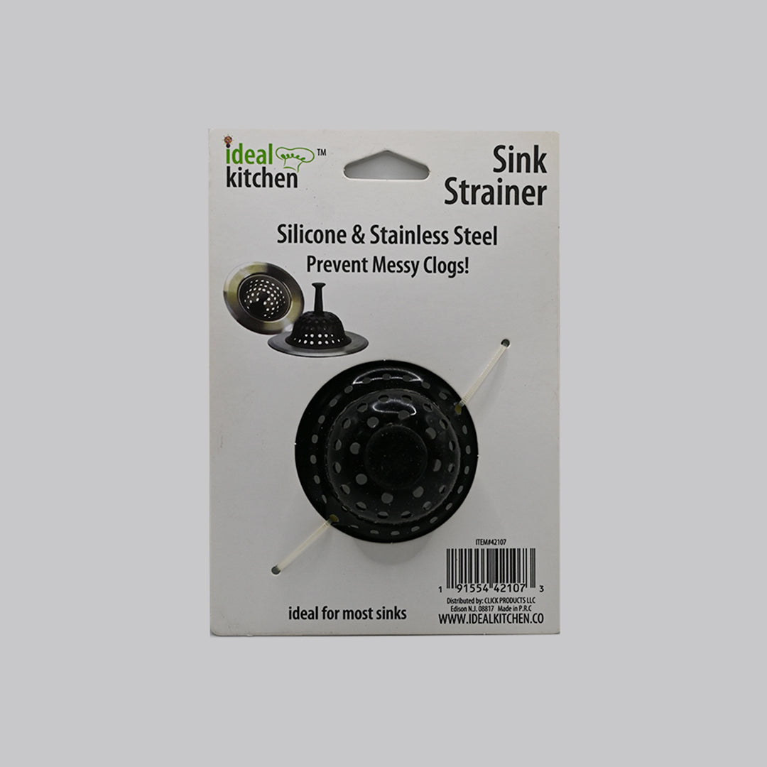 Ideal Kitchen Sink Strainer – Silicone & Stainless Steel, 4.4"