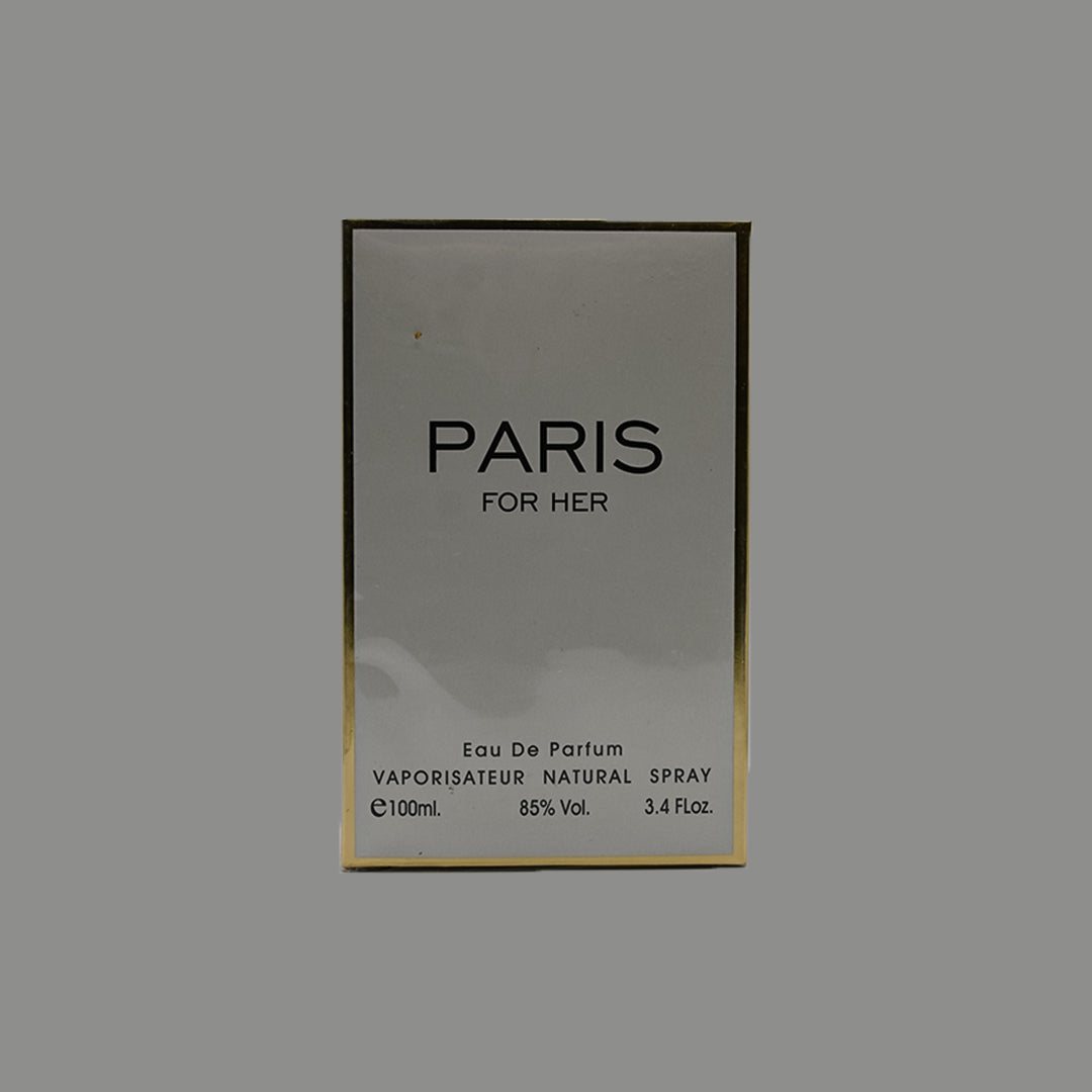Paris For Her eau de parfum 100 mL front packaging