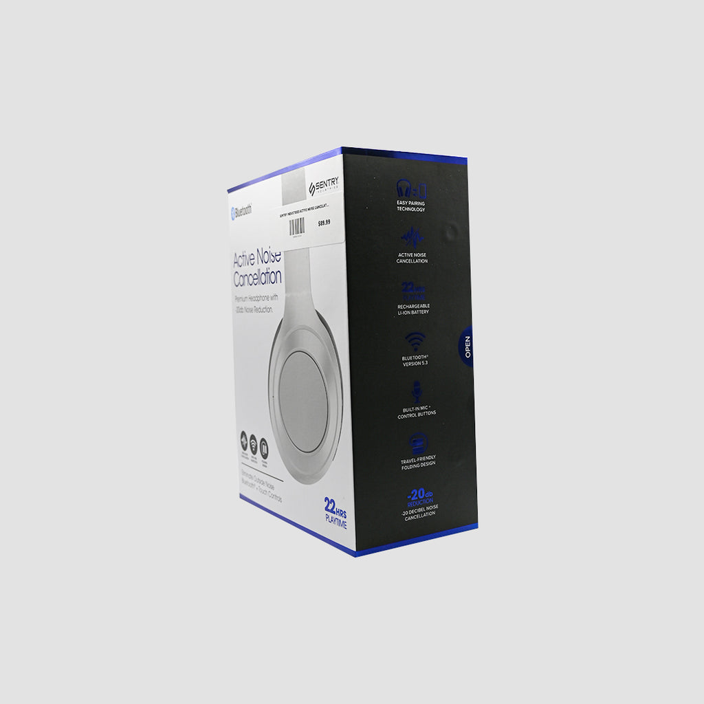 Sentry Active Noise-Canceling Bluetooth Folding Headphones