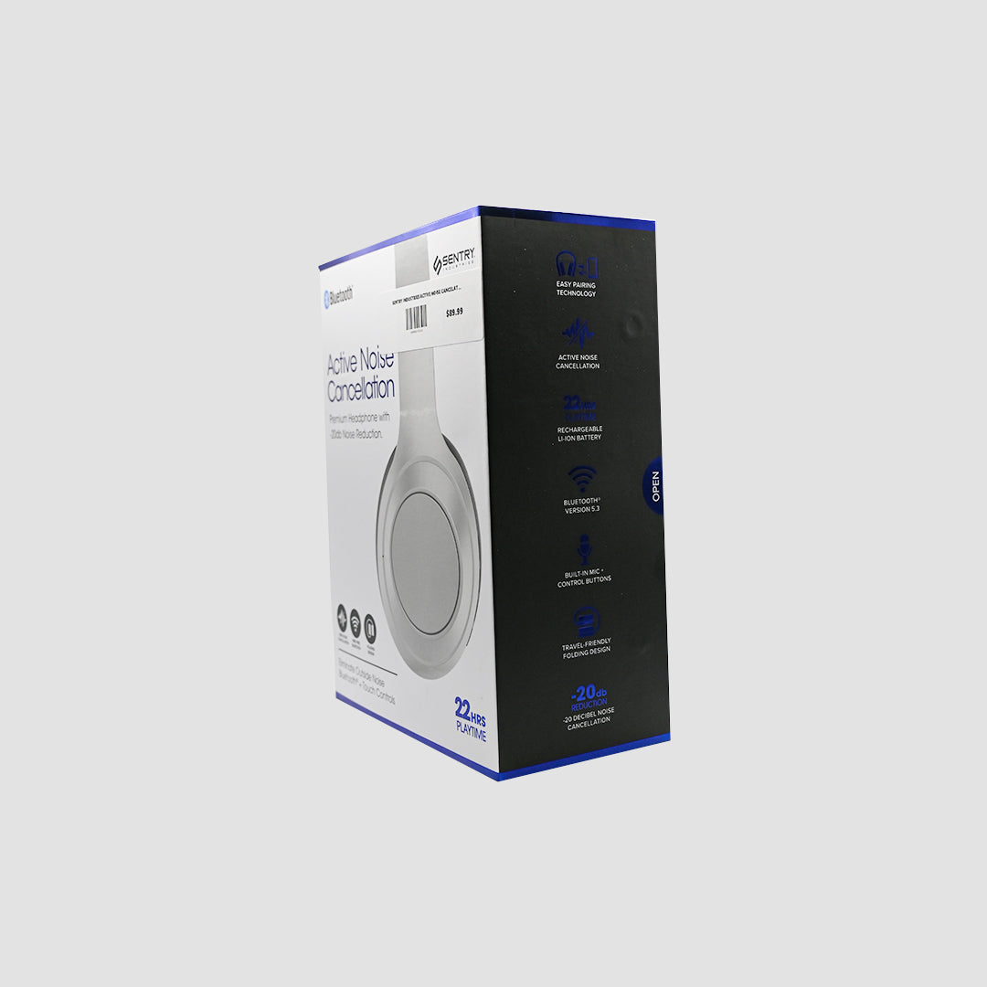 Sentry Active Noise-Canceling Bluetooth Folding Headphones