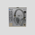 Sentry white and gold flat-folding ANC headphones packaging front