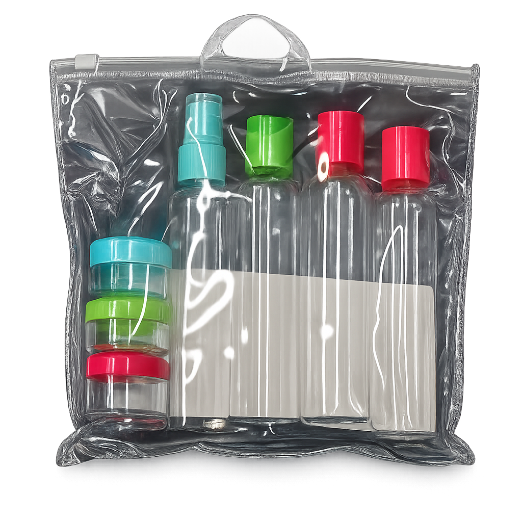 TSA Approved Travel Toiletry Bottles Set (7-Piece)