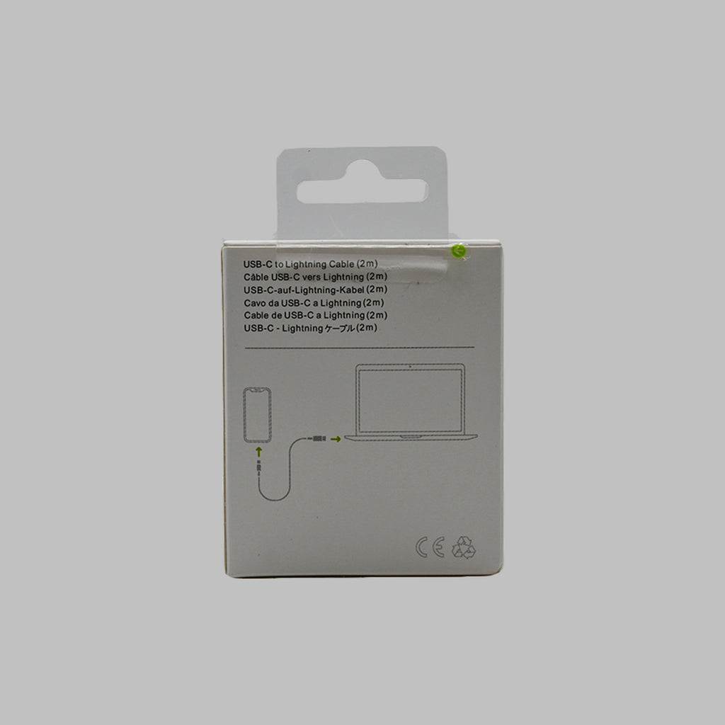 USB-C to Lightning 2-meter cable packaging back