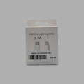 White USB-C to Lightning cable, 3 meters, front packaging